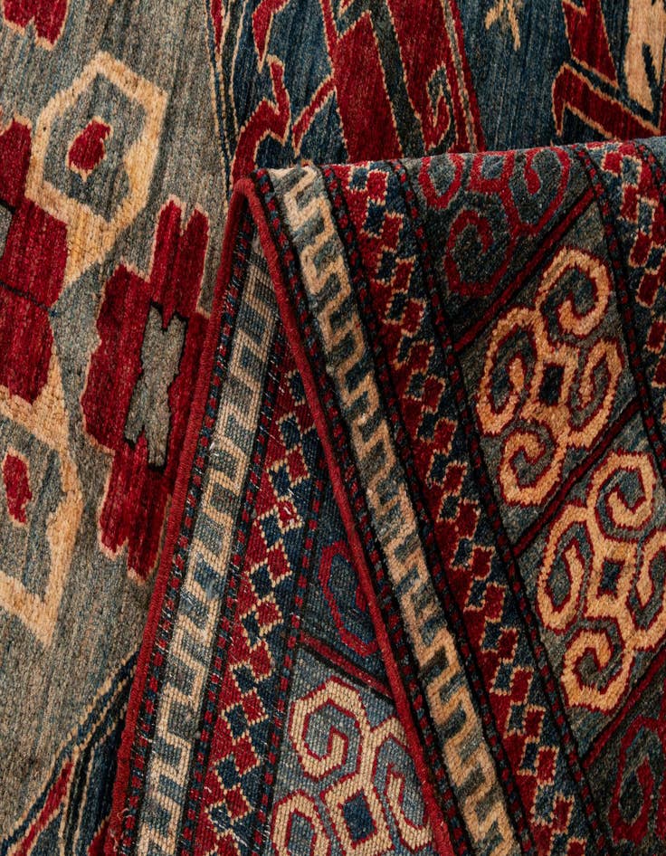 Detail image of 5' x 6' 11  Hand Knotted Kazak Wool Rug