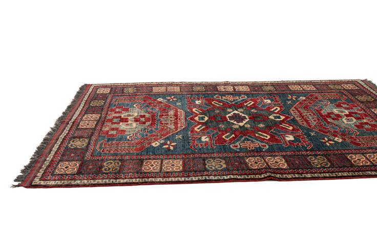 Detail image of 5' x 6' 11 Hand Knotted Kazak Wool Rug