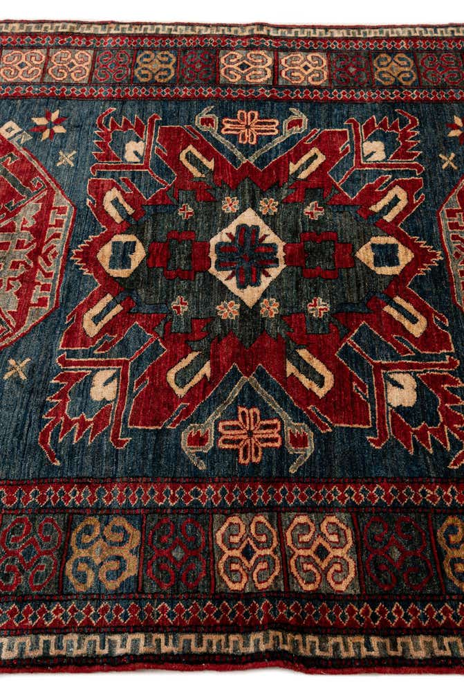 5' x 6' 11 Hand Knotted Kazak Wool Rug