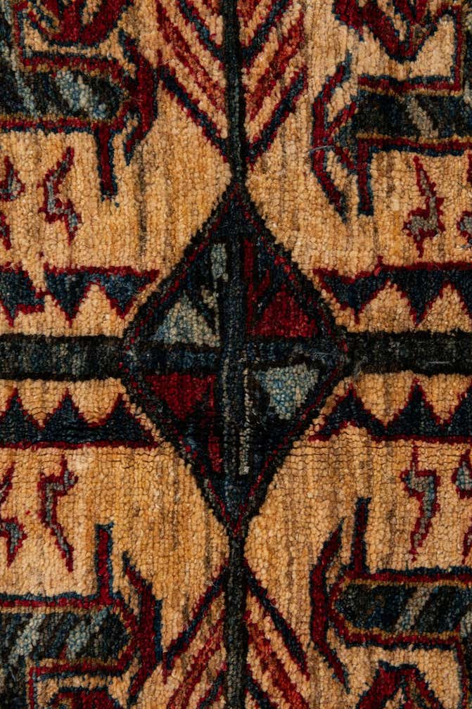 5' 1 x 6' 10 Hand Knotted Kazak Wool Rug