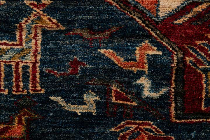 5' 1 x 6' 10 Hand Knotted Kazak Wool Rug