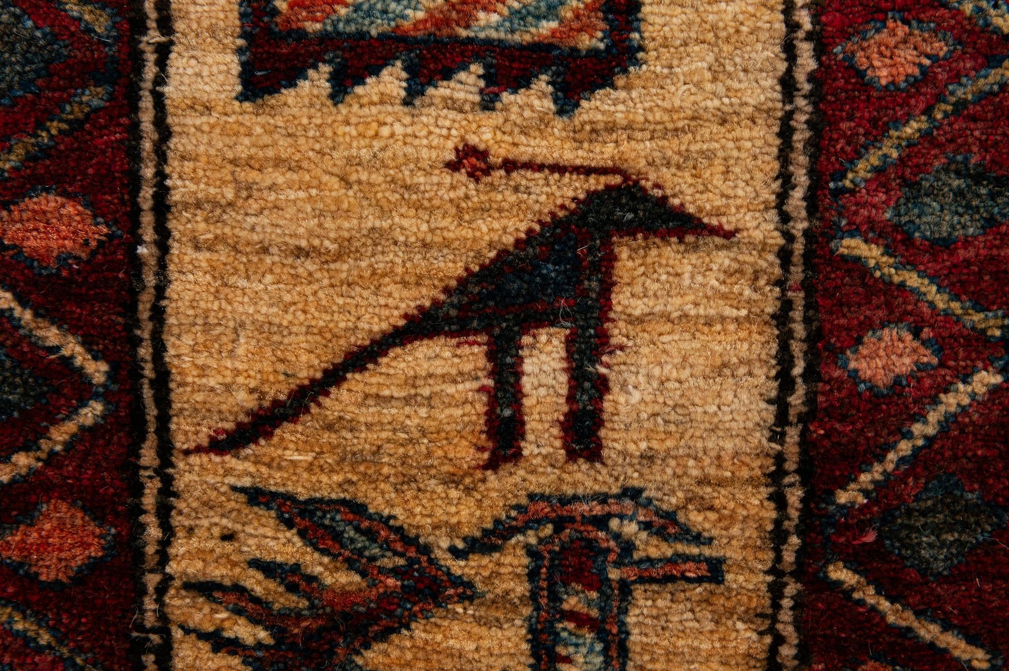 5' 1 x 6' 10 Hand Knotted Kazak Wool Rug