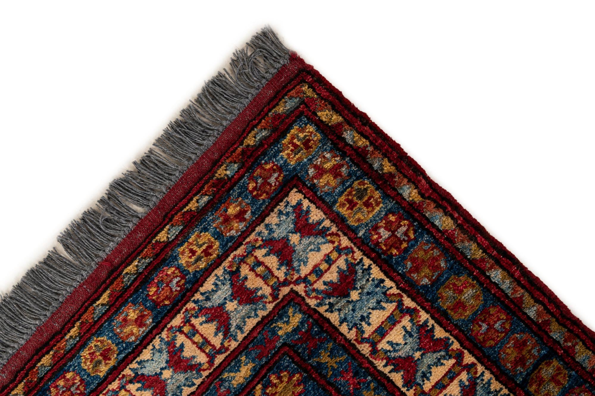 4' 1 x 5' 8 Hand Knotted Kazak Wool Rug