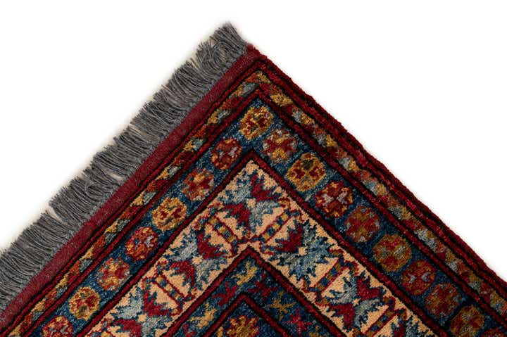 4' 1 x 5' 8 Hand Knotted Kazak Wool Rug