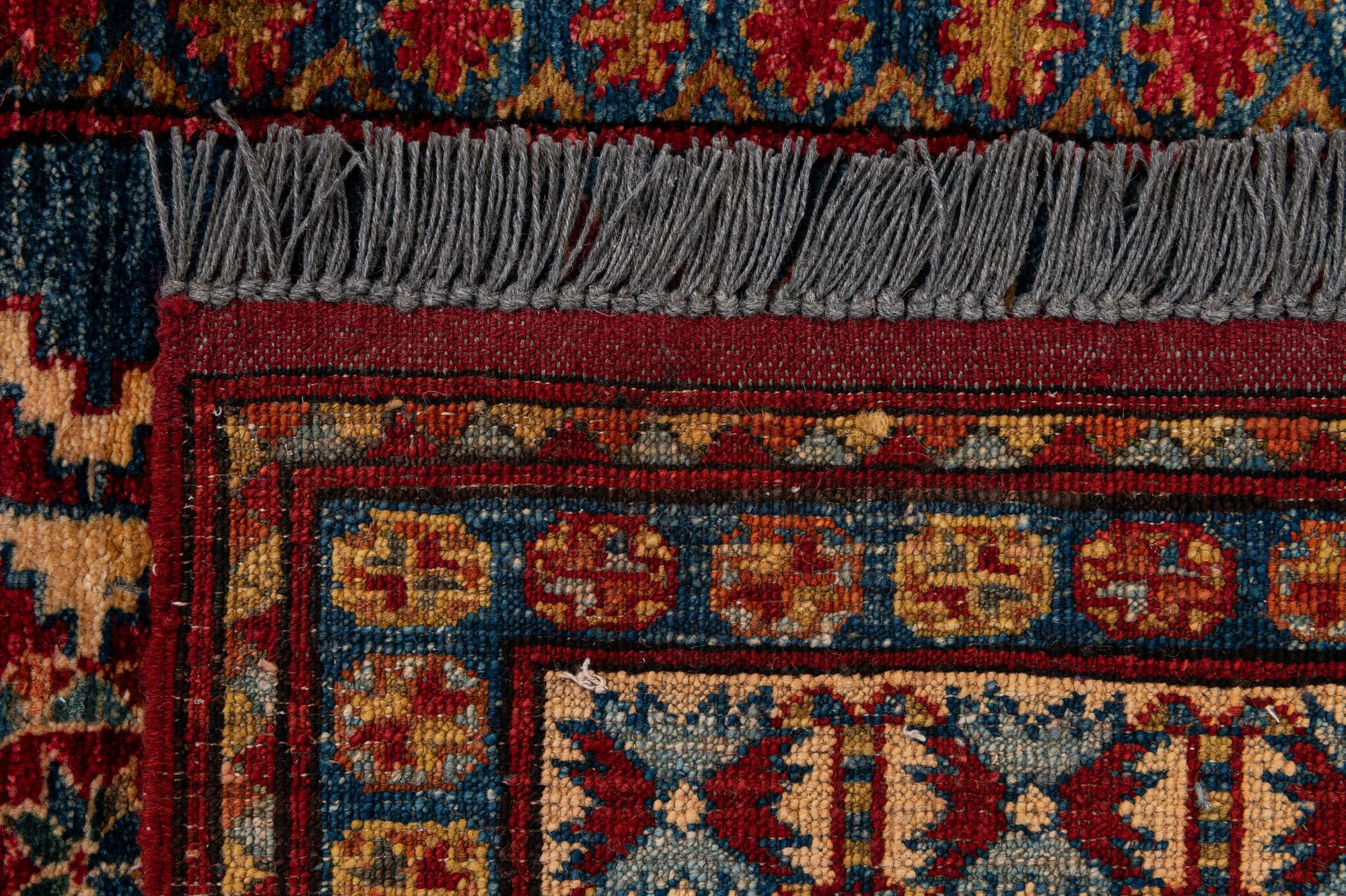 4' 1 x 5' 8 Hand Knotted Kazak Wool Rug