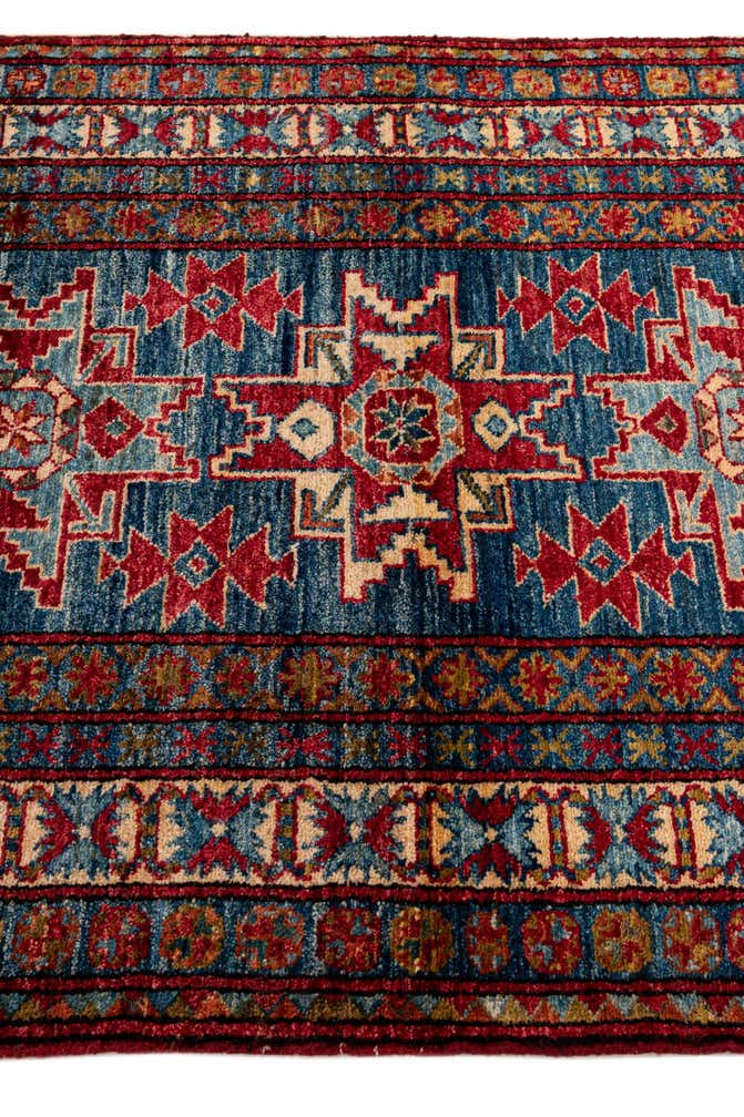 4' 1 x 5' 8 Hand Knotted Kazak Wool Rug