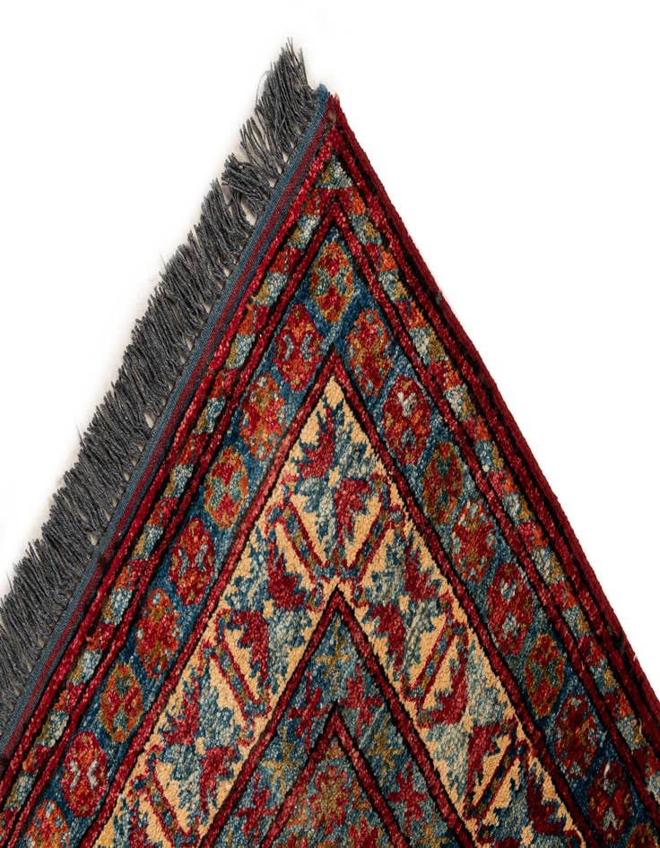 Detail image of 3' 2 x 4' 4  Hand Knotted Kazak Wool Rug