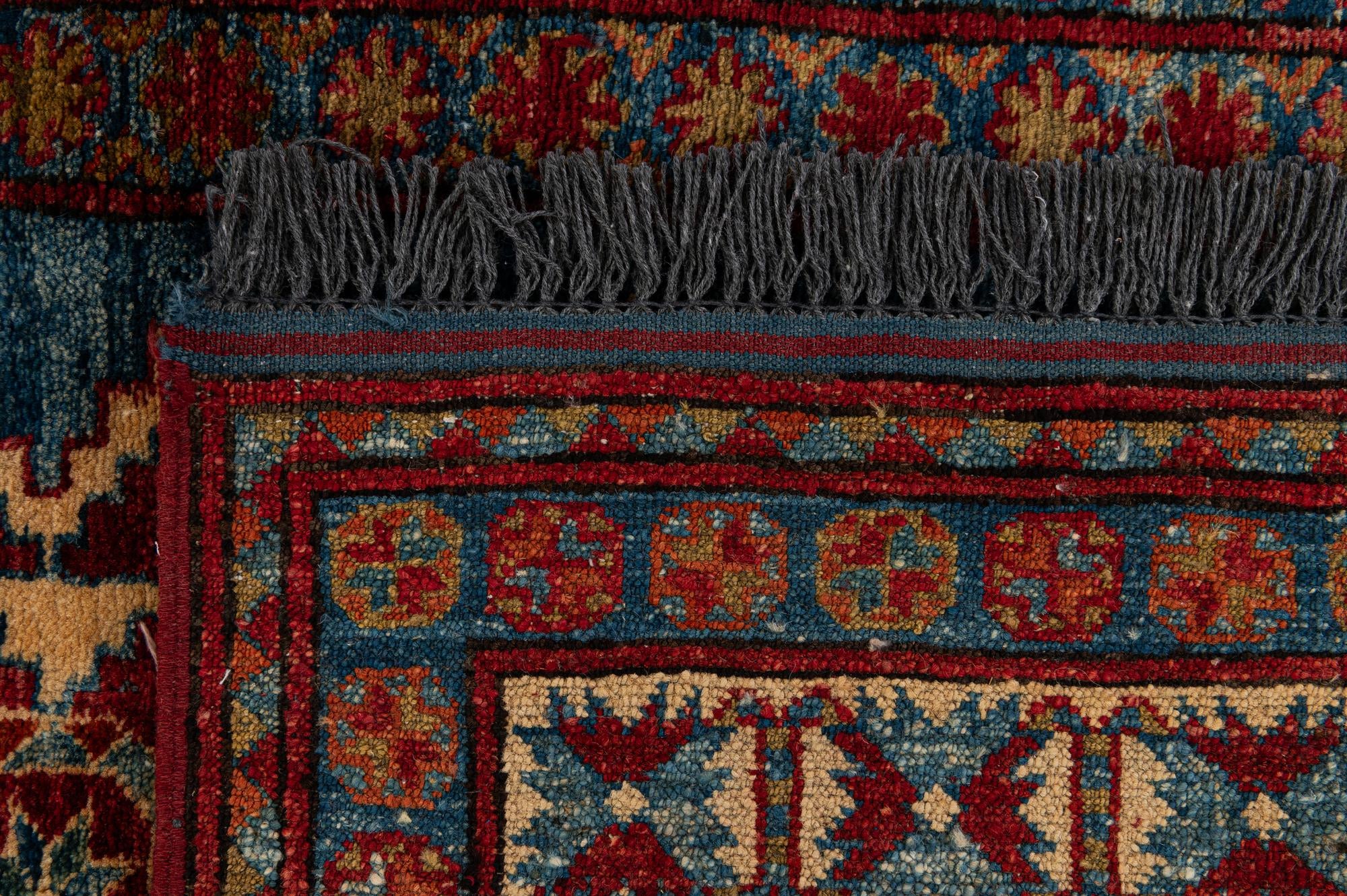 95cm x 130cm anudado a mano Kazak Alfombra Lana