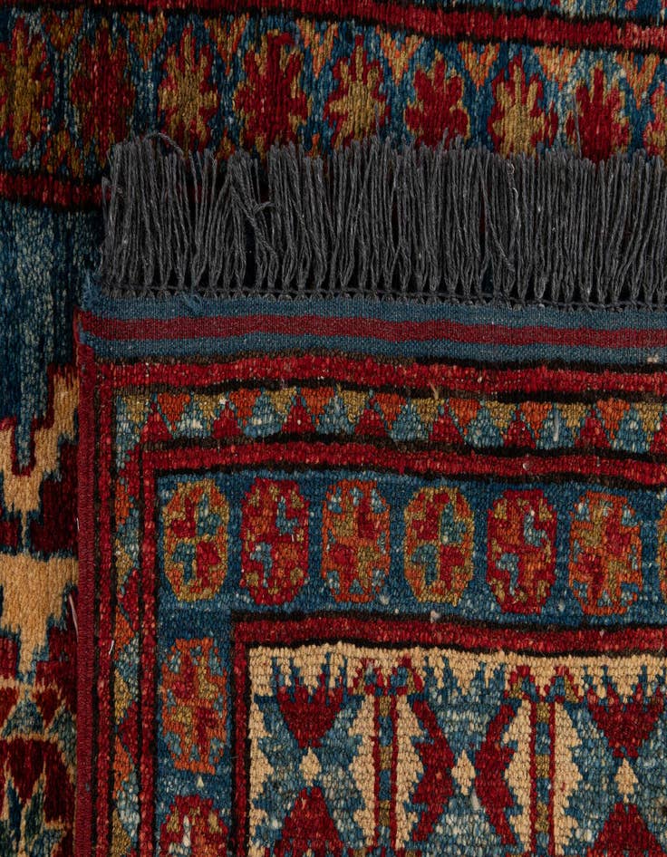 Detail image of 3' 2 x 4' 4  Hand Knotted Kazak Wool Rug