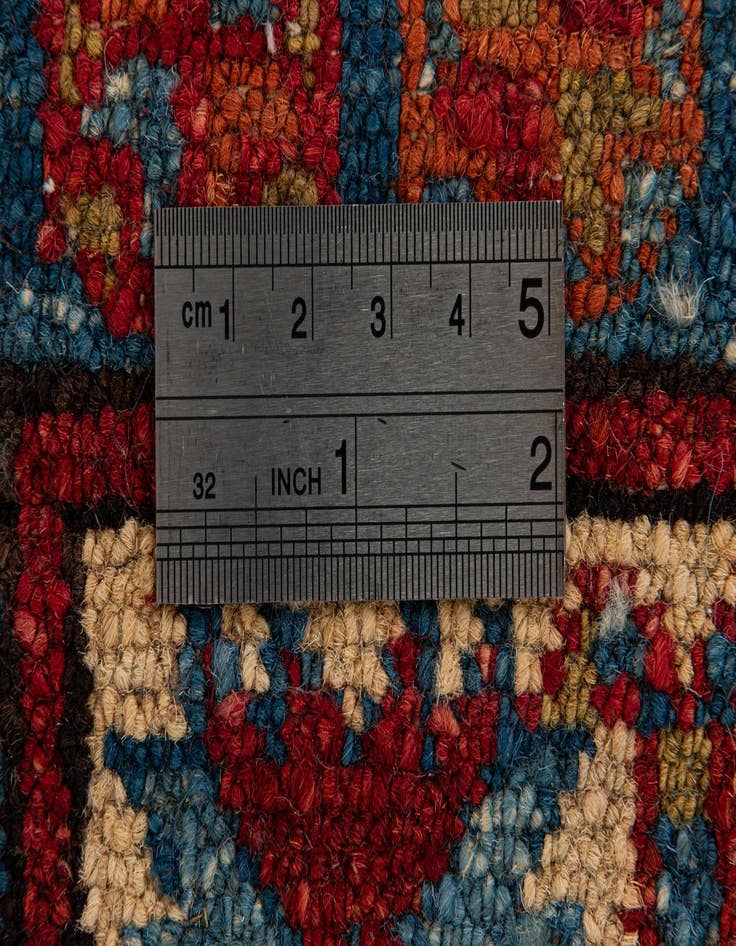 Detail image of 3' 2 x 4' 4  Hand Knotted Kazak Wool Rug