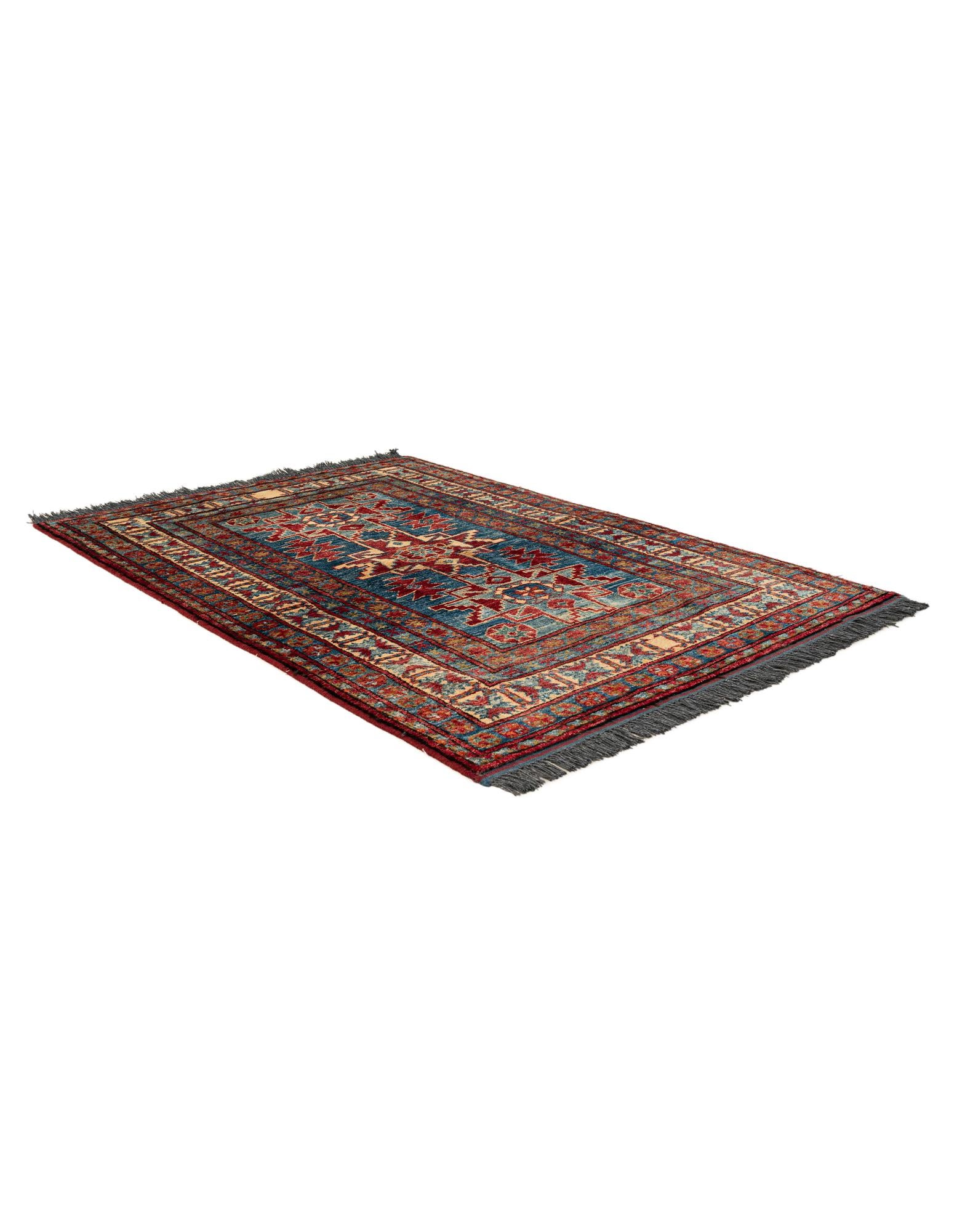 95cm x 130cm anudado a mano Kazak Alfombra Lana