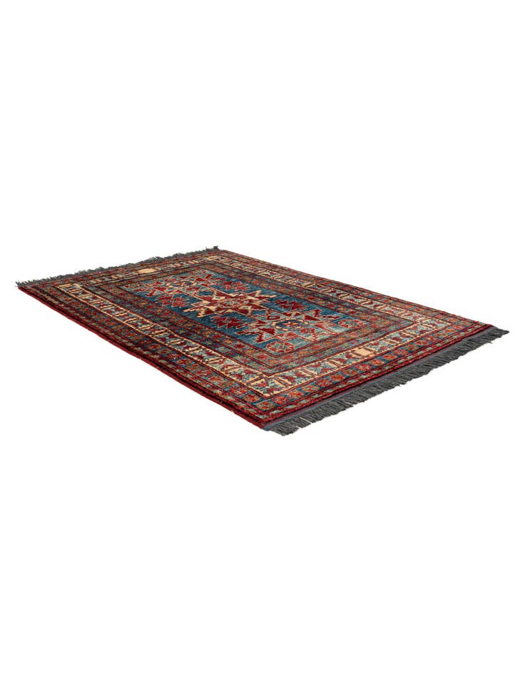 Detail image of 3' 2 x 4' 4  Hand Knotted Kazak Wool Rug