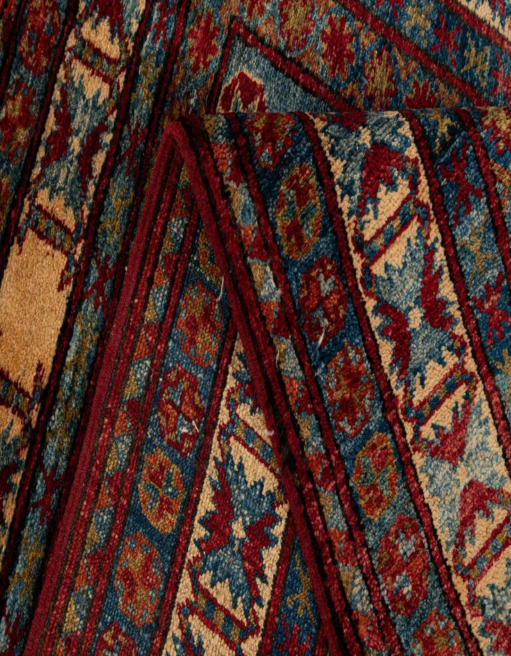 Detail image of 3' 2 x 4' 4  Hand Knotted Kazak Wool Rug