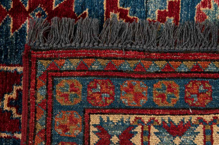 3' 2 x 4' 7 Hand Knotted Kazak Wool Rug