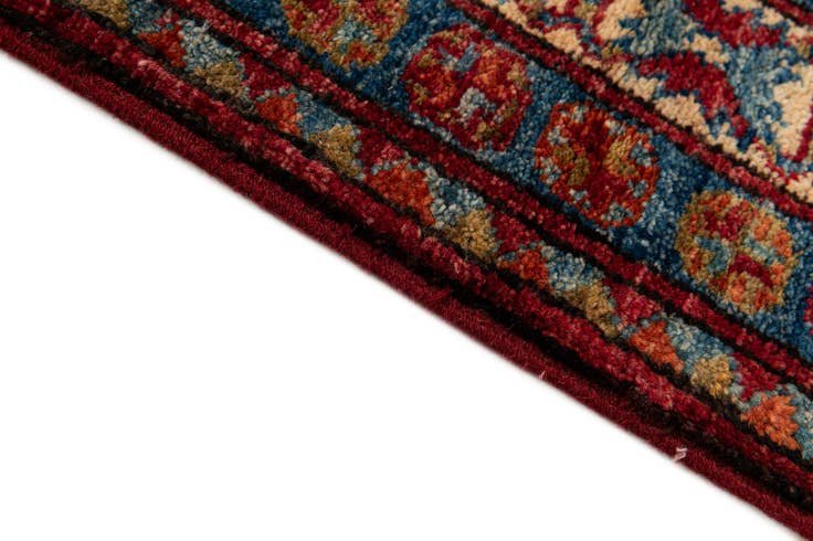 Detail image of 3' 2 x 4' 7 Hand Knotted Kazak Wool Rug