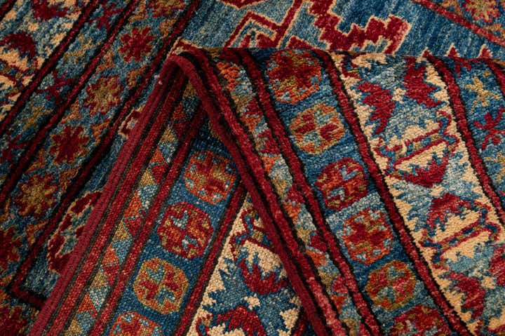 3' 2 x 4' 7 Hand Knotted Kazak Wool Rug