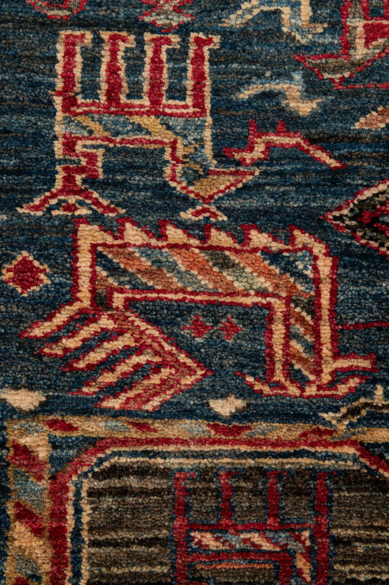 5' x 6' 9 Hand Knotted Kazak Wool Rug