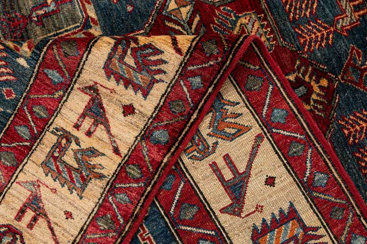 5' x 6' 9 Hand Knotted Kazak Wool Rug