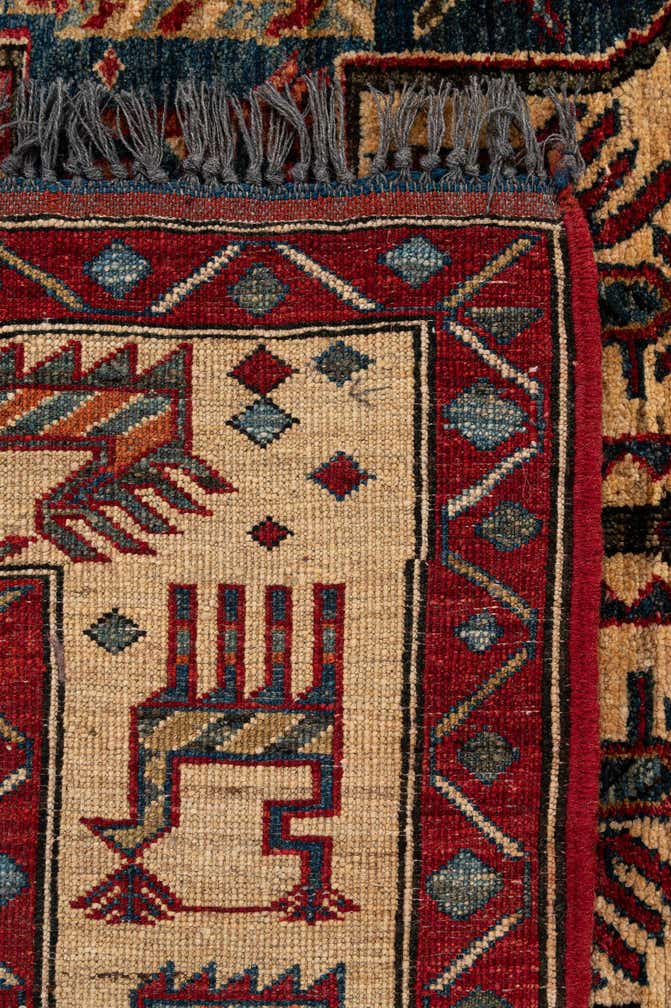 5' x 6' 9 Hand Knotted Kazak Wool Rug