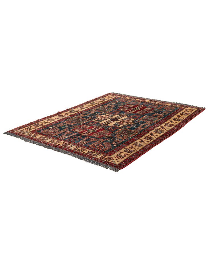 Detail image of 5' x 6' 9  Hand Knotted Kazak Wool Rug