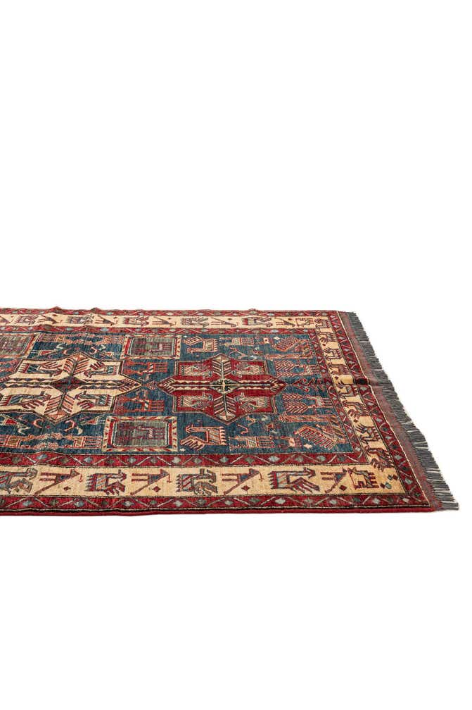 5' x 6' 9 Hand Knotted Kazak Wool Rug