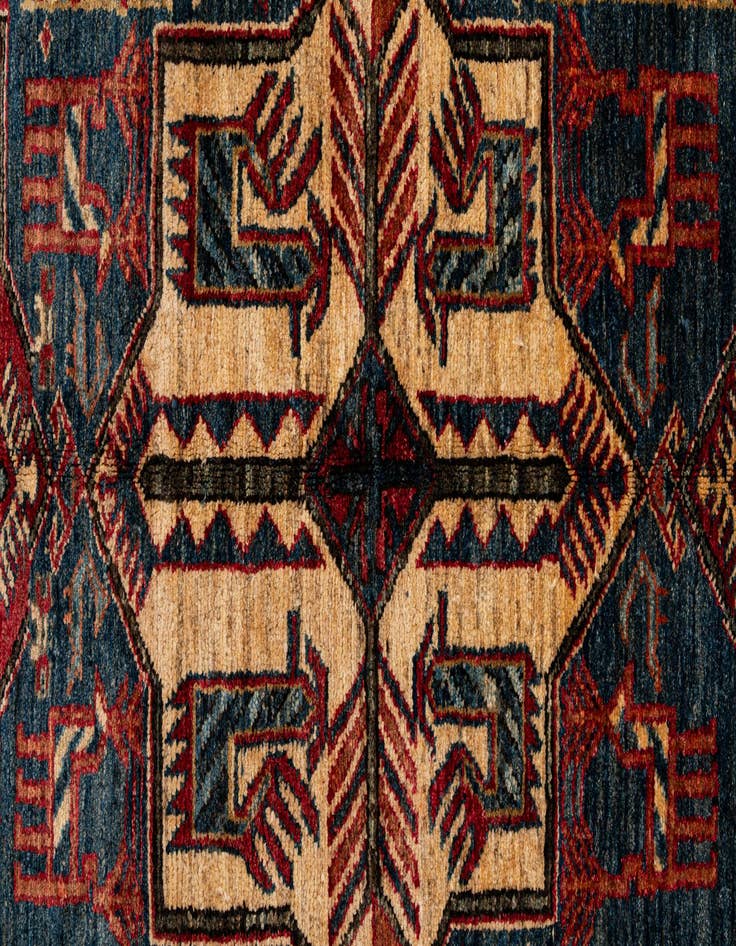 Detail image of 5' x 6' 9  Hand Knotted Kazak Wool Rug