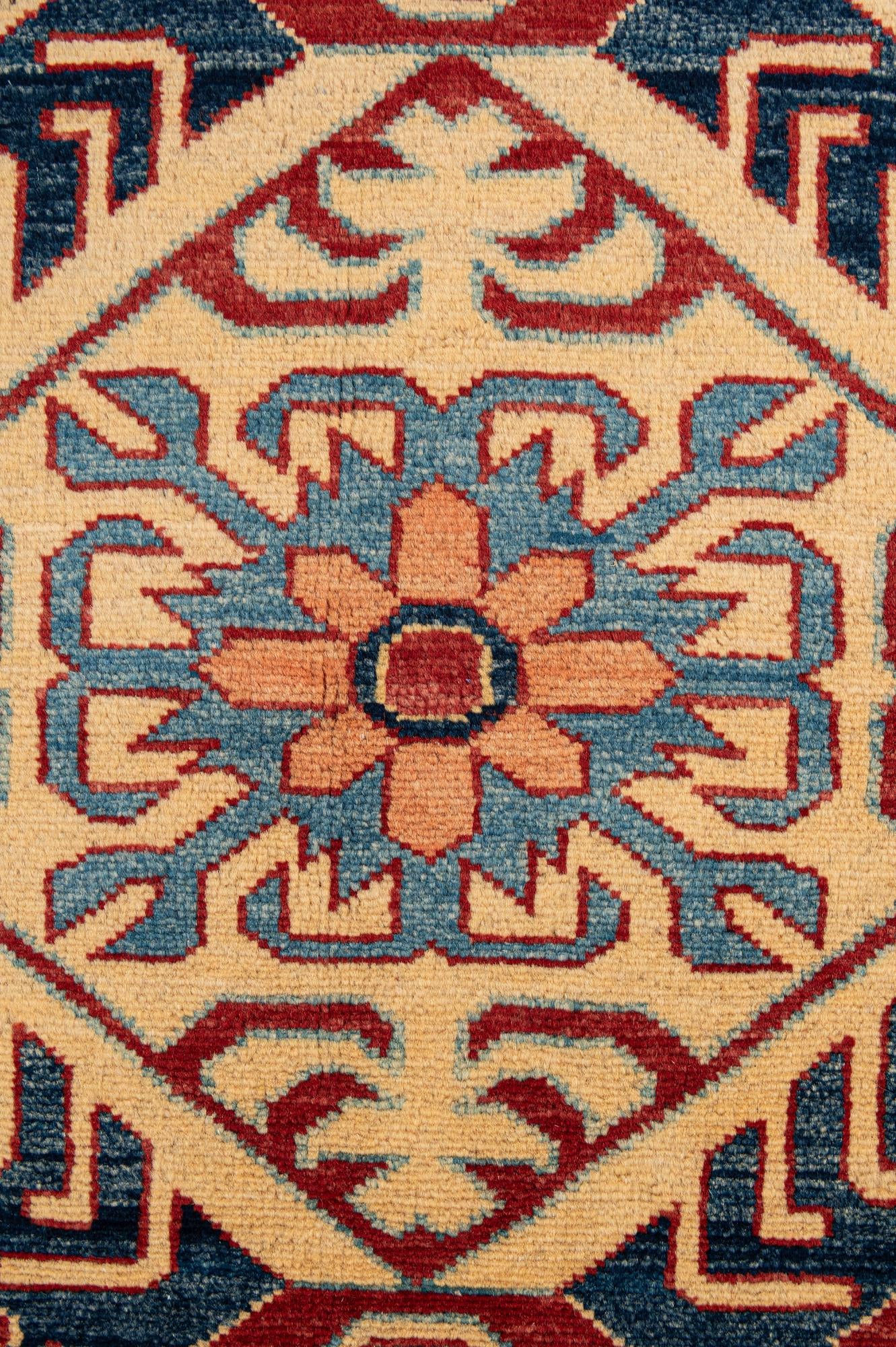 6' x 7' 9 Hand Knotted Kazak Wool Rug