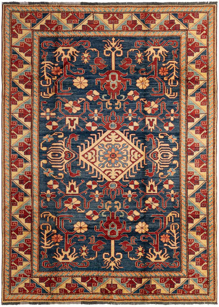 6' x 7' 9 Hand Knotted Kazak Wool Rug