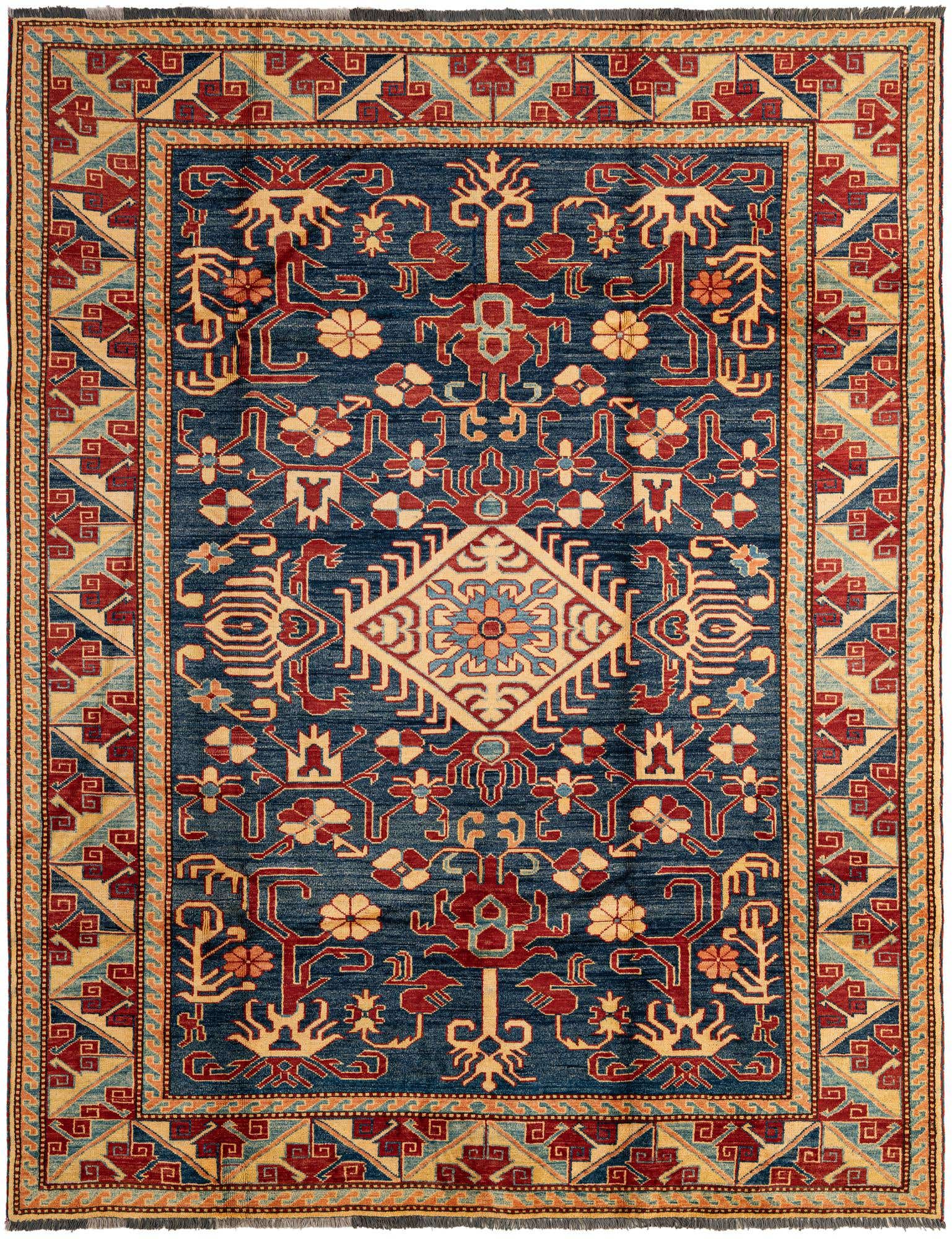 6' x 7' 9 Hand Knotted Kazak Wool Rug