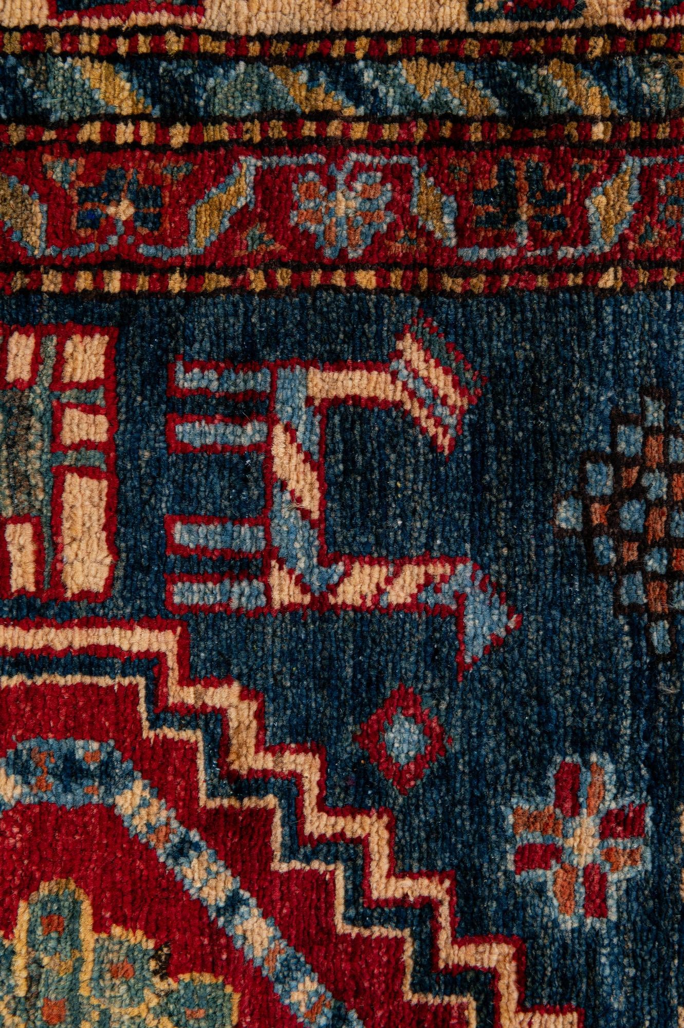 4' 11 x 7' 10 Hand Knotted Kazak Wool Rug