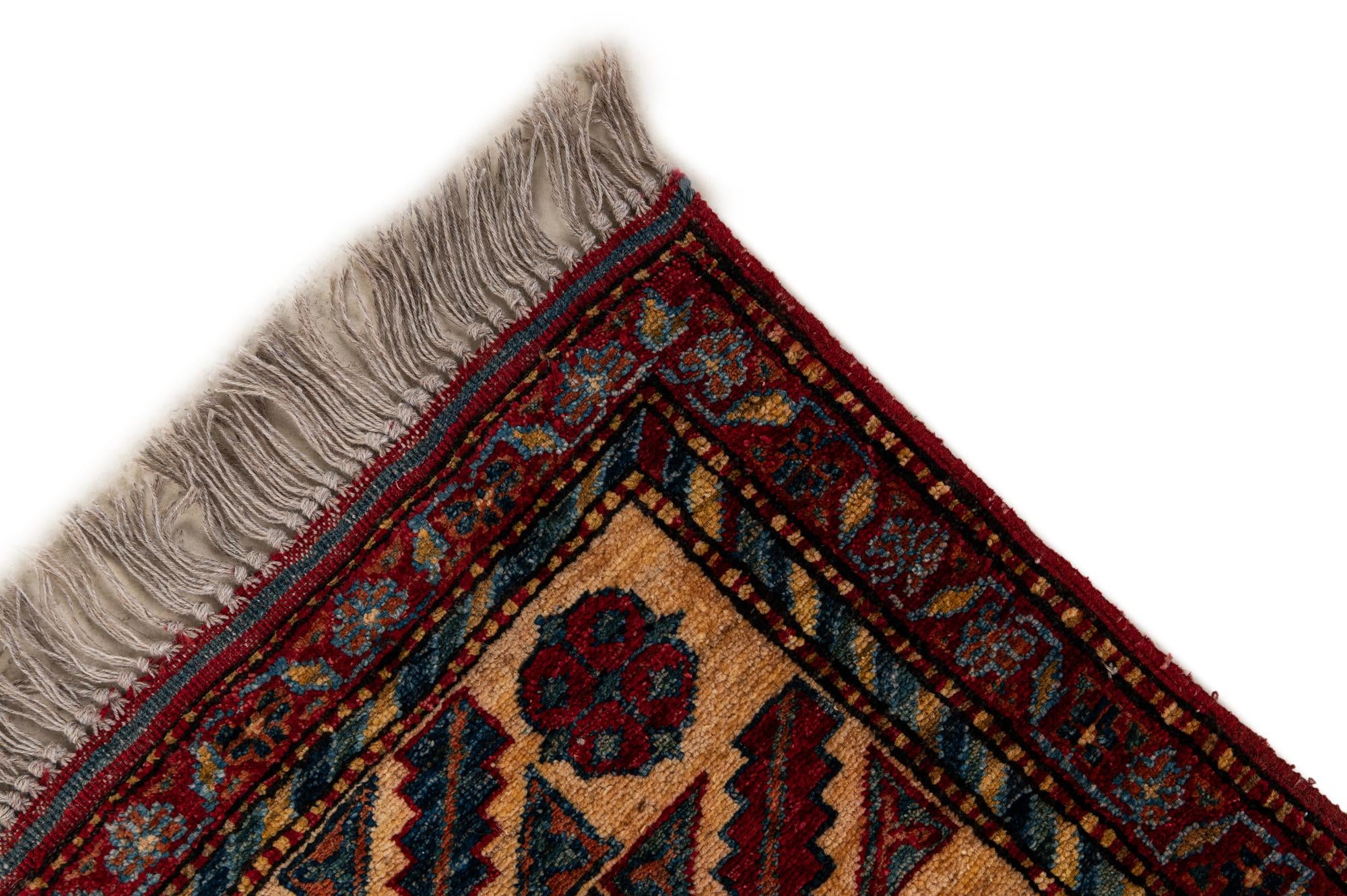 4' 11 x 7' 10 Hand Knotted Kazak Wool Rug