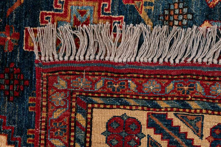 4' 11 x 7' 10 Hand Knotted Kazak Wool Rug