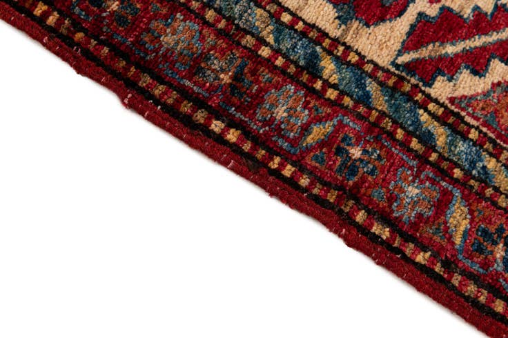 Detail image of 4' 11 x 7' 10 Hand Knotted Kazak Wool Rug