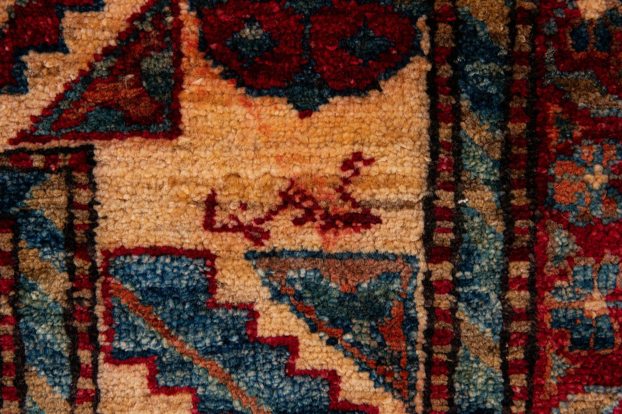 4' 11 x 7' 10 Hand Knotted Kazak Wool Rug