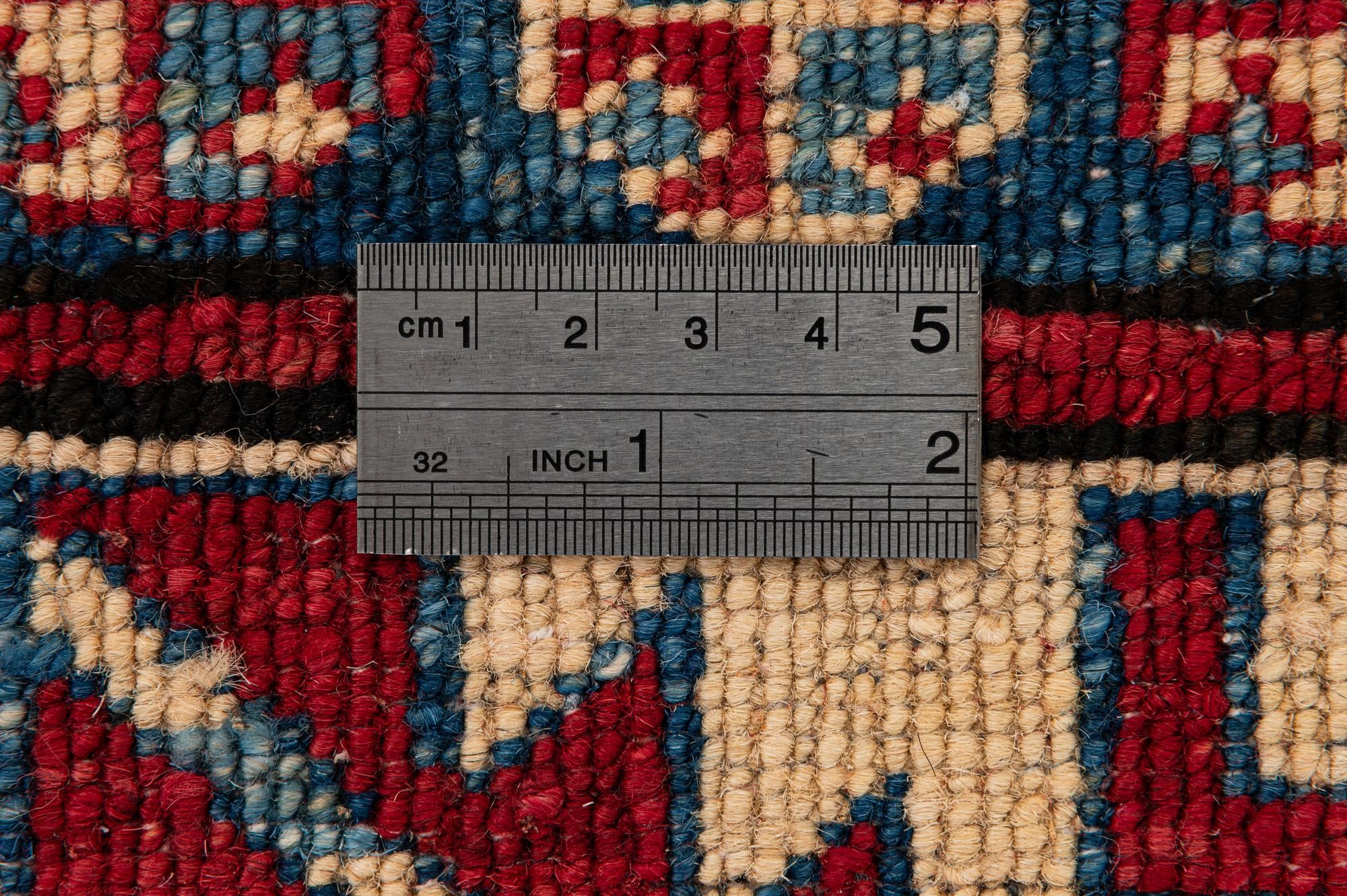 150cm x 255cm anudado a mano Kazak Alfombra Lana