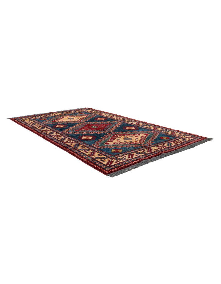 Detail image of 5' x 8' 4  Hand Knotted Kazak Wool Rug