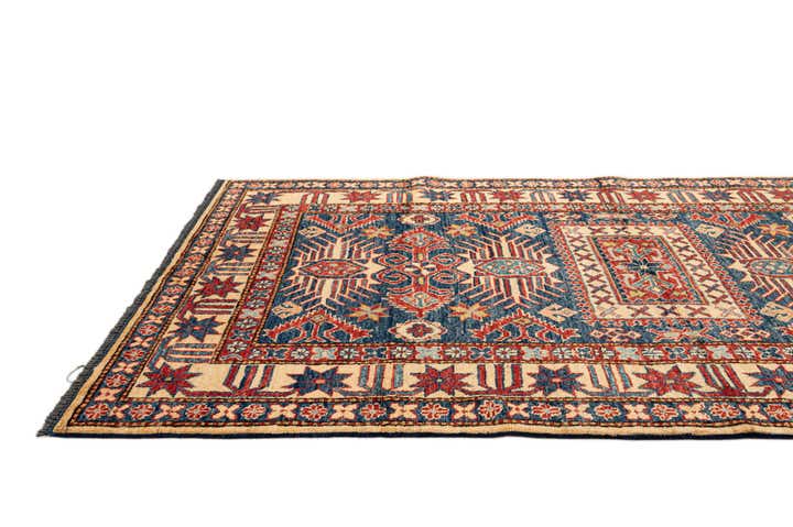 4' 2 x 6' 6 Hand Knotted Kazak Wool Rug