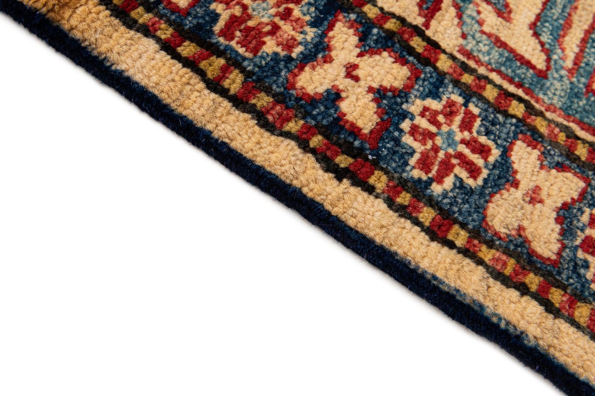 4' 2 x 6' 6 Hand Knotted Kazak Wool Rug