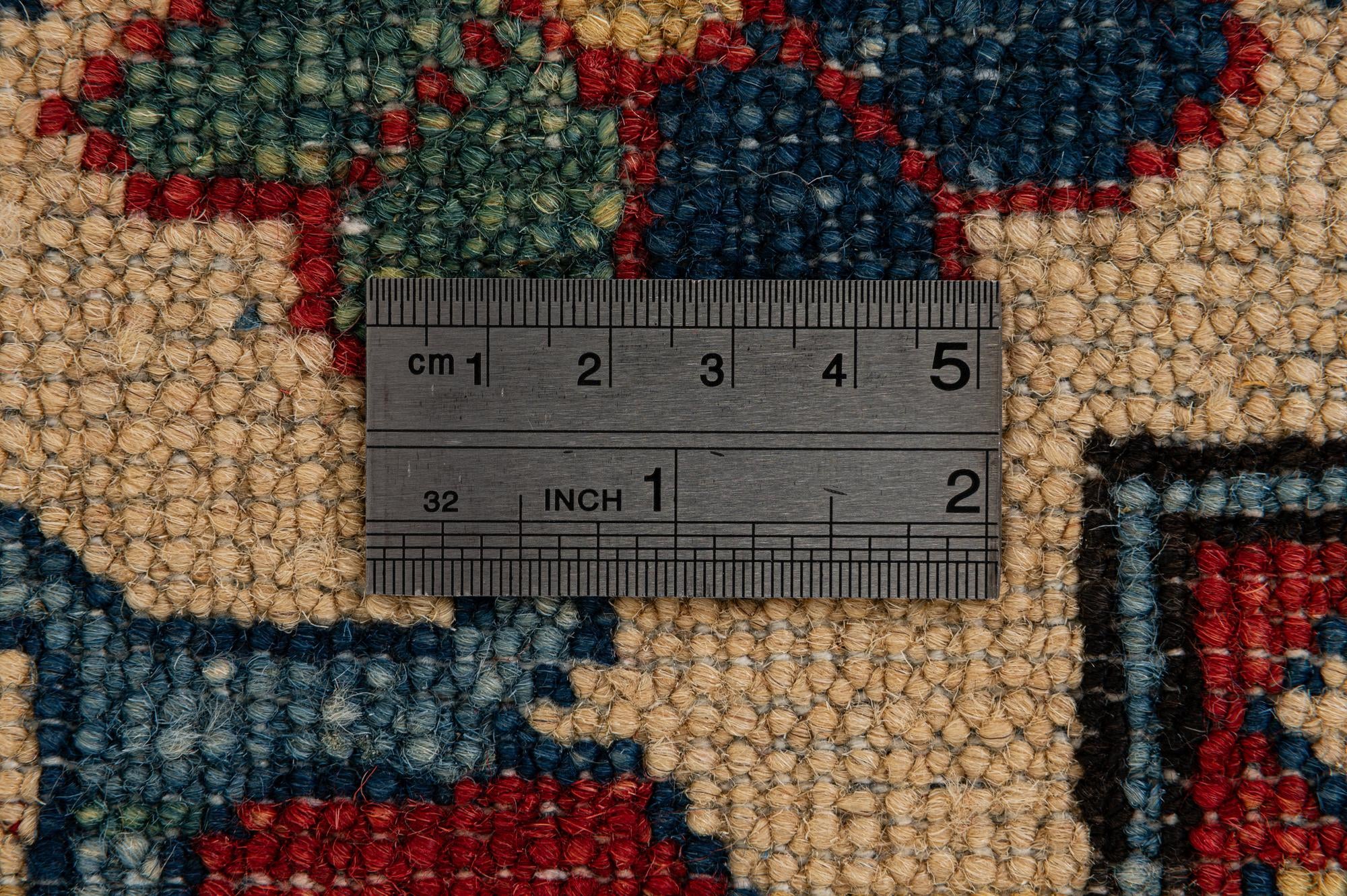 4' x 6' 9 Hand Knotted Kazak Wool Rug