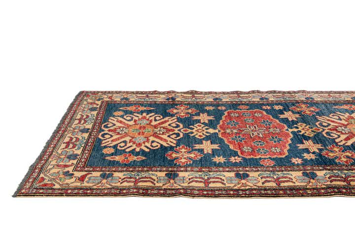 4' x 6' 9 Hand Knotted Kazak Wool Rug