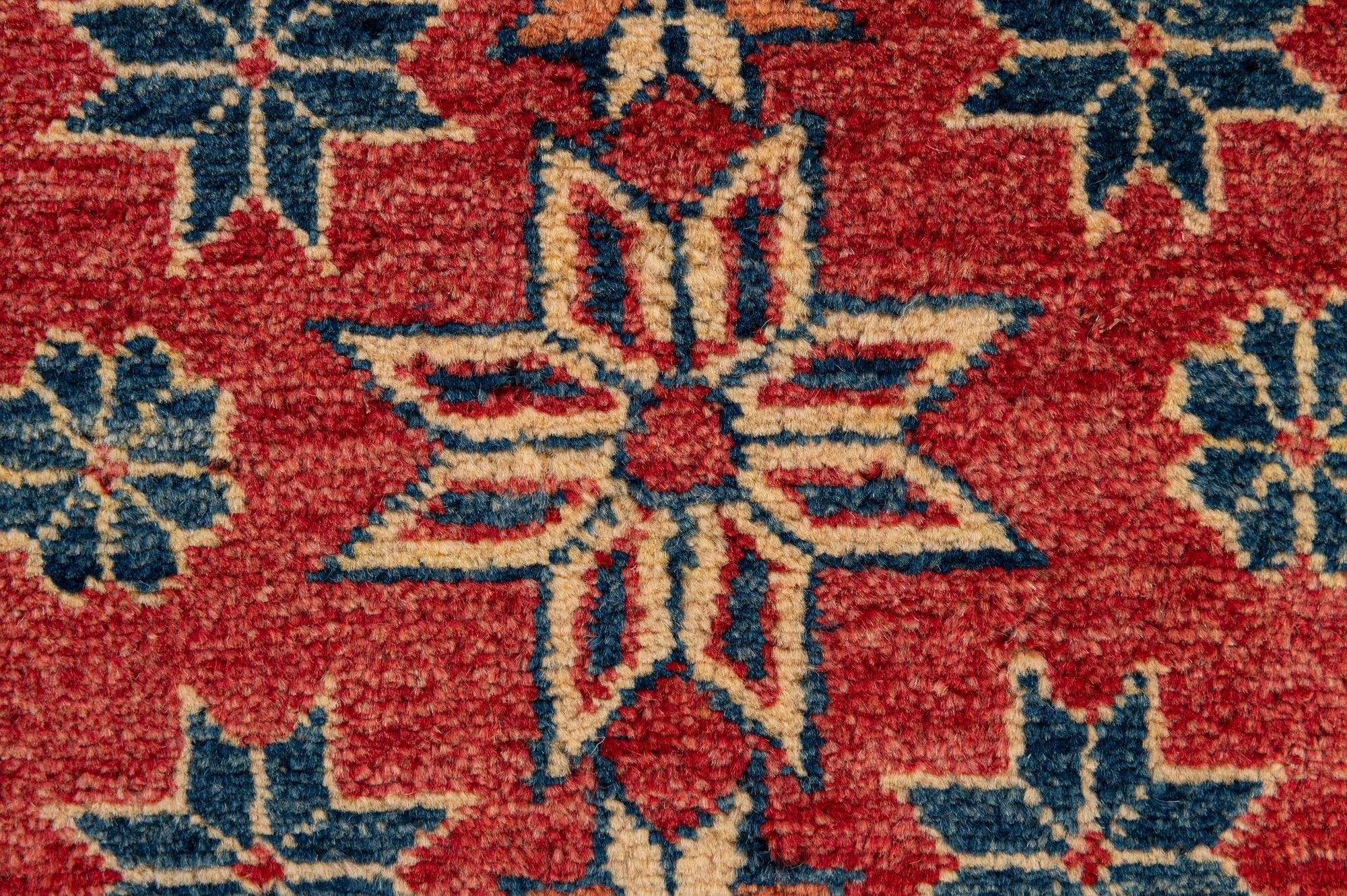4' x 6' 9 Hand Knotted Kazak Wool Rug