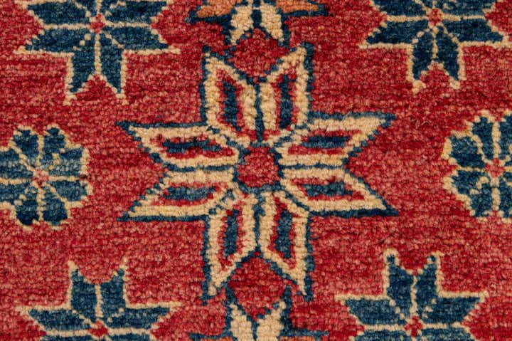 4' x 6' 9 Hand Knotted Kazak Wool Rug