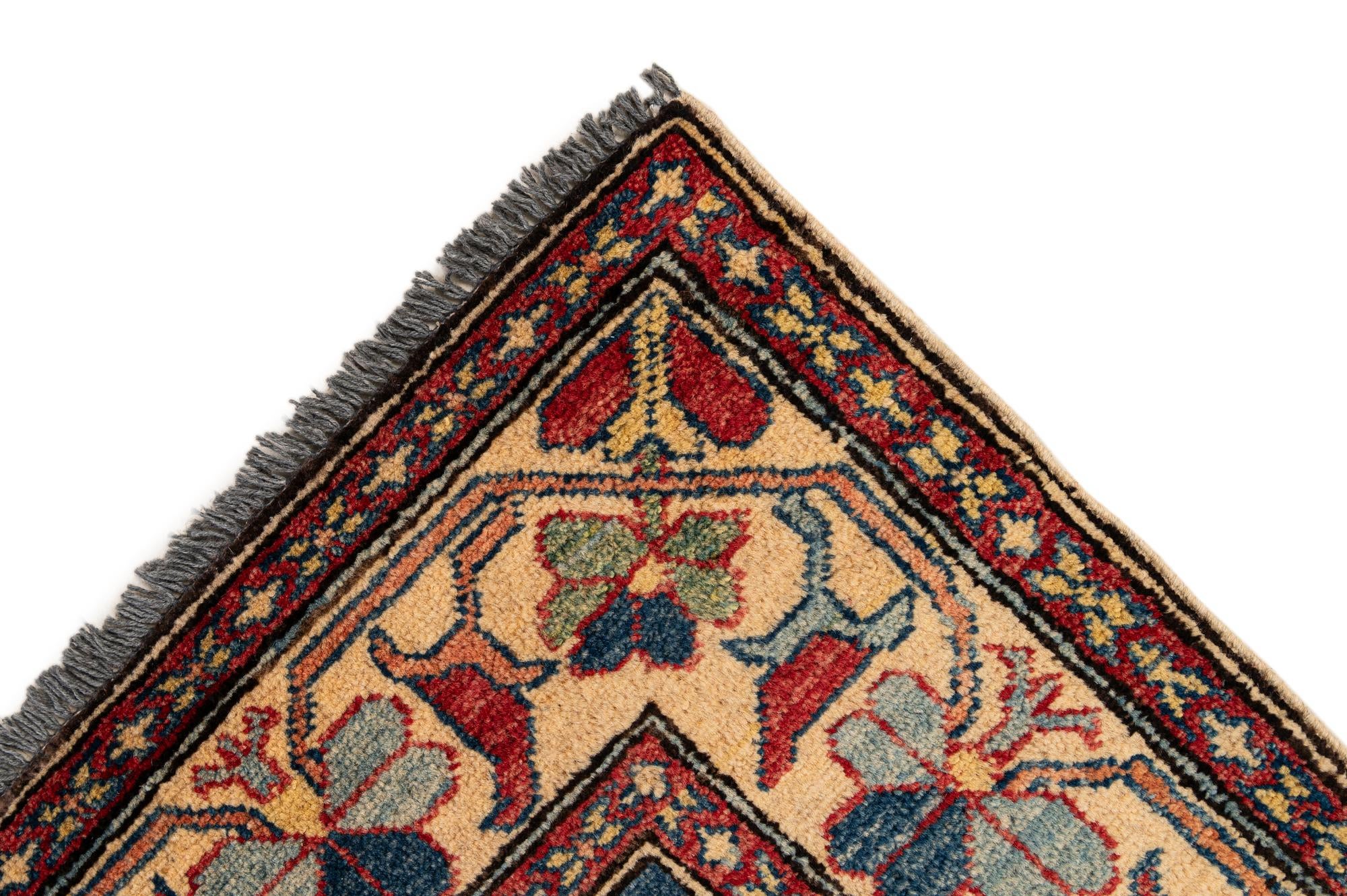 4' x 6' 9 Hand Knotted Kazak Wool Rug