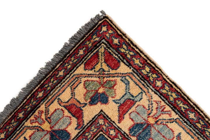 4' x 6' 9 Hand Knotted Kazak Wool Rug