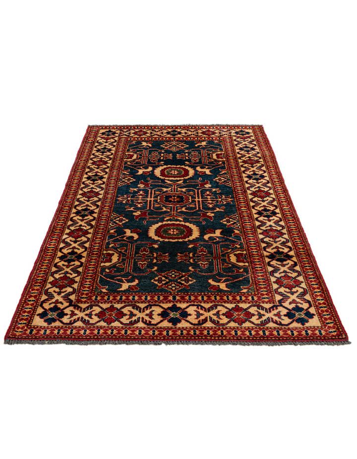 3' 10 x 5' 11 Hand Knotted Kazak Wool Rug