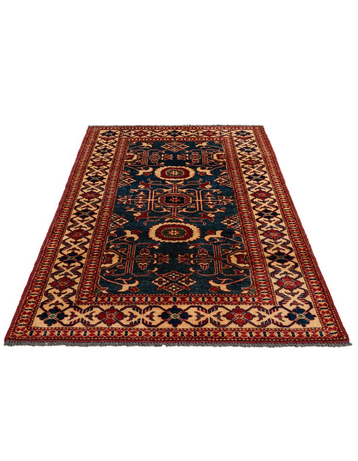 Detail image of 3' 10 x 5' 11 Hand Knotted Kazak Wool Rug