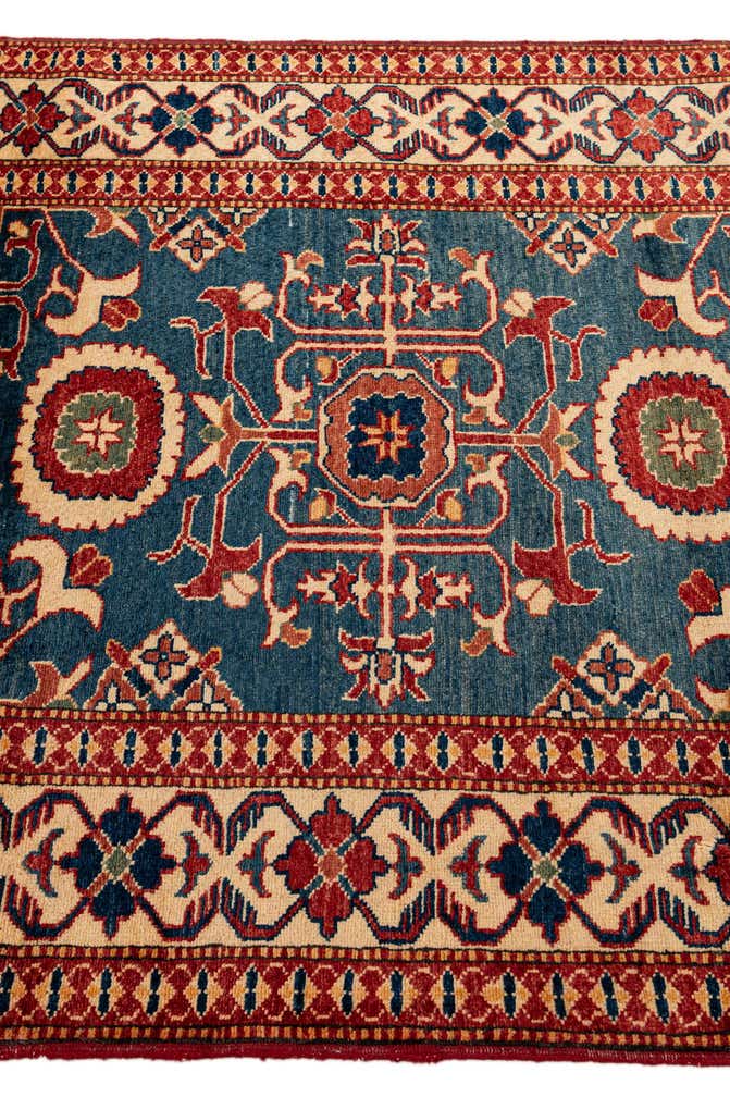 3' 10 x 5' 11 Hand Knotted Kazak Wool Rug