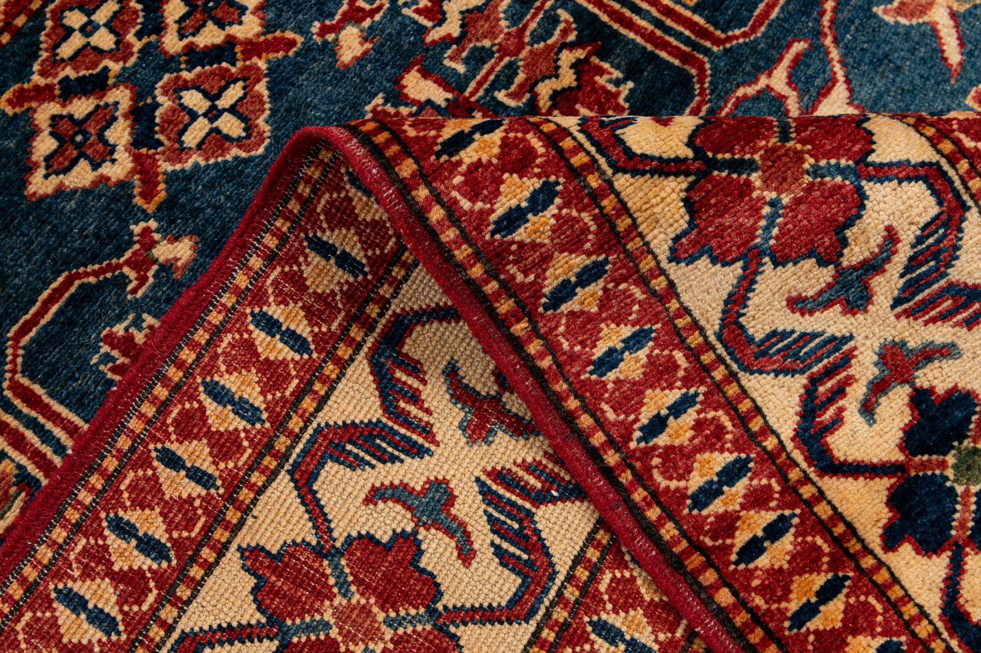 3' 10 x 5' 11 Hand Knotted Kazak Wool Rug