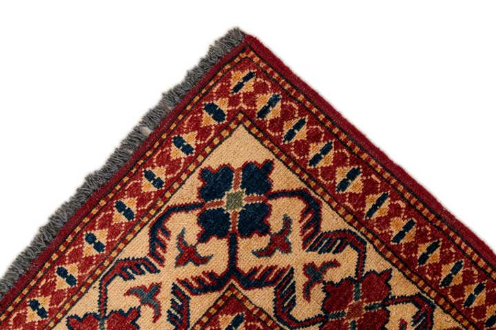 3' 10 x 5' 11 Hand Knotted Kazak Wool Rug