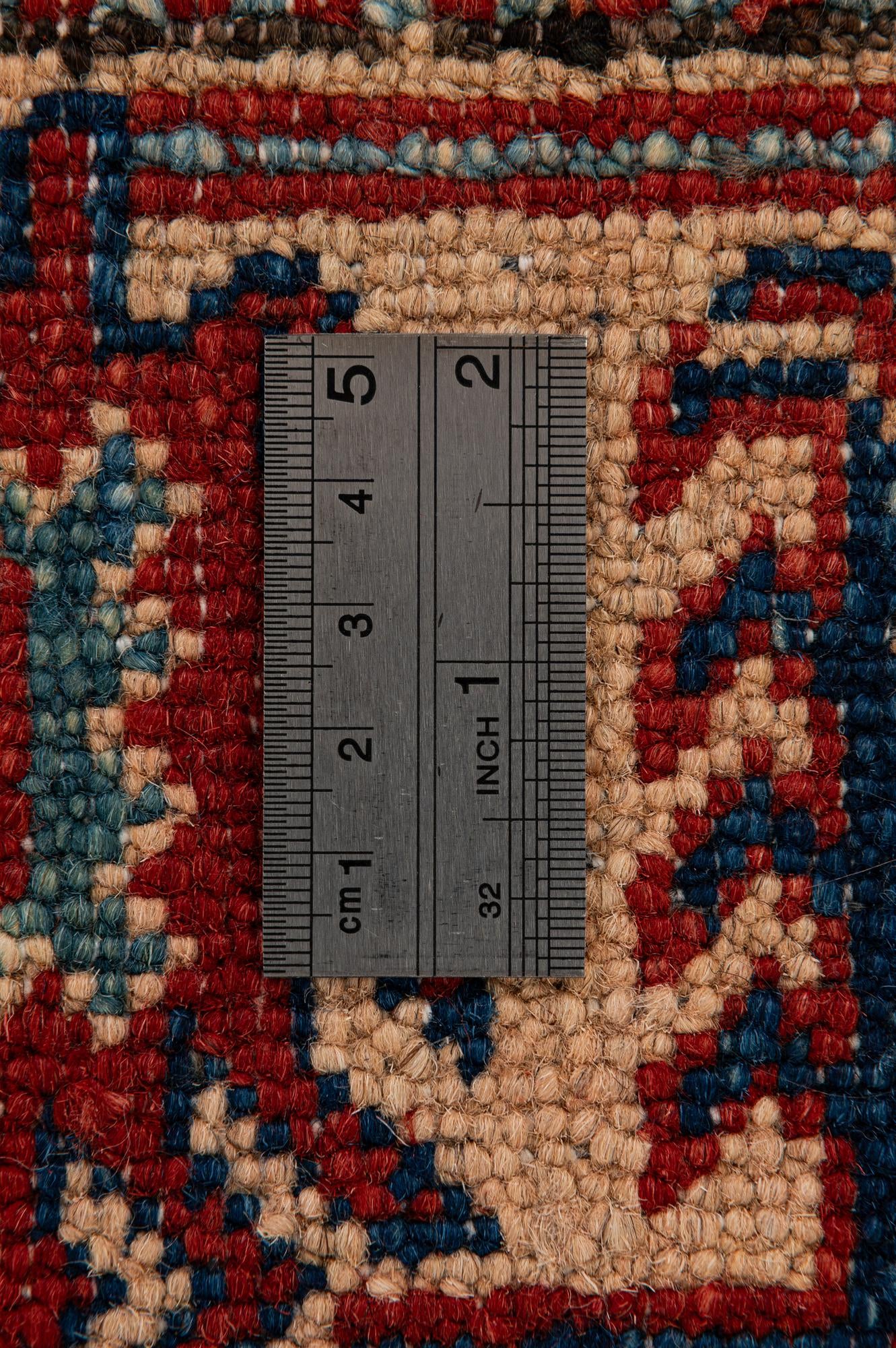 115cm x 175cm anudado a mano Kazak Alfombra Lana